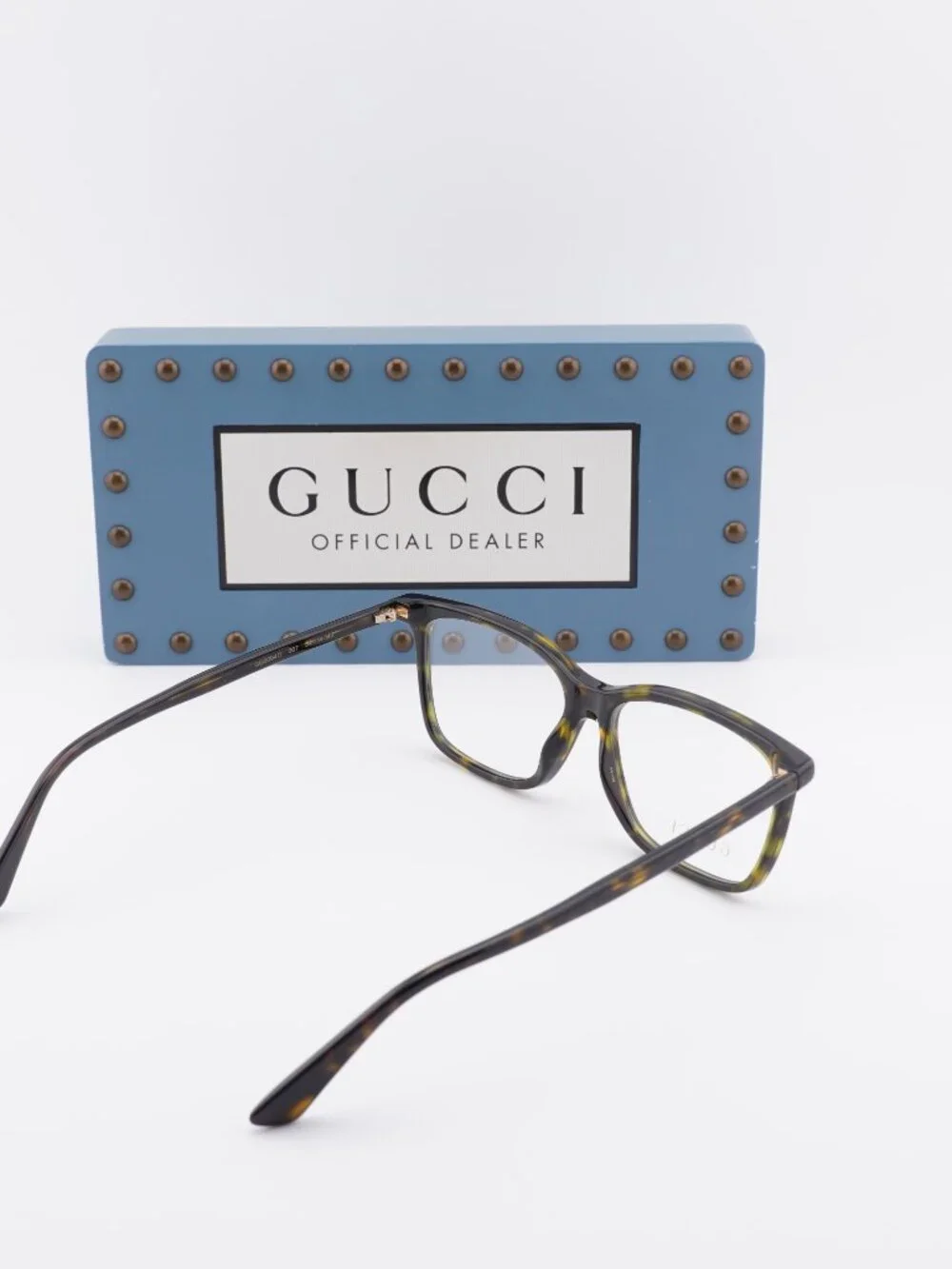 Gucci GG0094O 007 Rectangle Eyeglasses – Gloss Havana 54mm